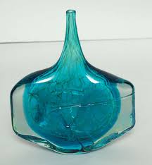 Collection of Blue and Green Studio Glass Vases For Sale at ...
