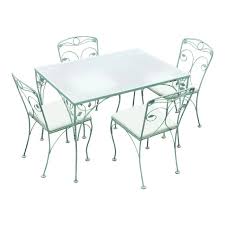 Meadowcraft Vintage Wrought Iron Patio Dining Set - 5 Pieces ...