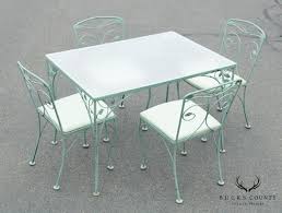 Meadowcraft Vintage Wrought Iron 5 Piece Patio Dining Set - Etsy