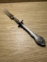 WR Soerensen Denmark Sterling Silver Meat Fork With Flip ...