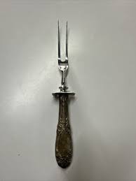 Stainless Steel Fork With Sterling Silver Handle Carving ...