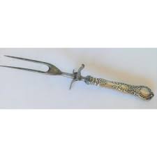 Vintage Preisner Sterling Silver Carving Knife & Fork Set- 2 ...