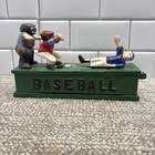 Cast Iron Mechanical Bank Baseball | eBay