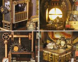 Steam & Cogs Factory Book Nook – DIY Miniature Mechanical ...