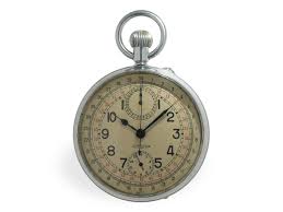 Sold at Auction: Pocket watch: large military chronograph by ...