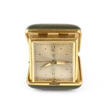 Travel Clock In Folding Case 7 Jewels Pocket Watch | eBay