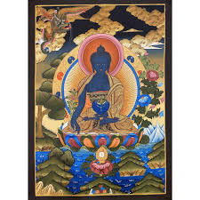 Medicine Buddha Thangka – Art Of Tibet