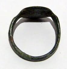 BEAUTIFUL POST-MEDIEVAL BRONZE RING WITH ENGRAVING ON THE TOP # 527 | eBay