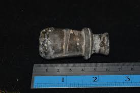 Authentic Ancient Roman Glass Bottle Container with Trailed ...
