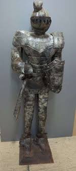 Metal Knight Armor Statue, 80" H - Mayo Auction & Realty