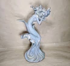 WINGED MERMAID GODDESS Ornament Set Hand Carved Painted Wood Balinese Folk Art $45.31 - PicClick