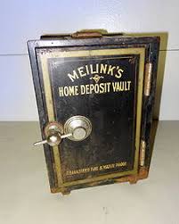 ward's Home Deposit Vault" Painted Iron Safe