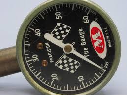 Vintage Precision Tire Gauge Accu-Gage Checkered Racing Flag ...