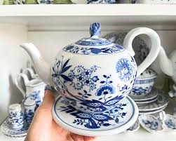 Trivet for Teapot | 1pc | Porcelain Pot Holder | Blue Onion ...