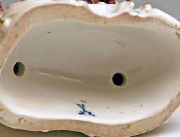 Meissen Shepherds Figurines Allegory the Hearing by Carl C. Punct Made For Sale at 1stDibs