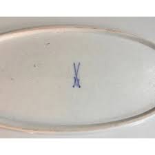 Antique 19th Century Meissen Porcelain Oval Turkey Platter ...