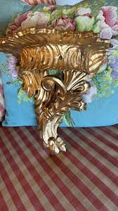Italian Florentine Gold Wood Ornate Wood Large Crown Sconce Shelf - Etsy