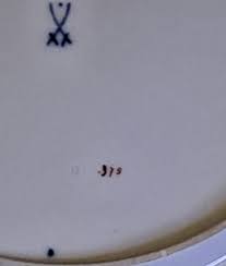 Old Meissen Decorative Plate Rocaille Relief Gold Porcelain ...