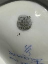 Limoges Porcelain Bowl: Red Roses, Gold Design, Signed ...