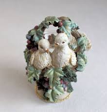 Vintage Ceramic Dove Birds Candle Holder: Table Centerpiece ...
