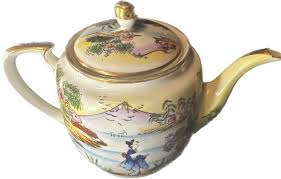 Made in Japan Asian Culture water scene tea set | eBay