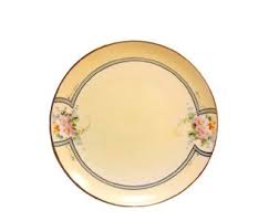 Antique Meito Plate 6.5" Porcelain Hand Painted Art Deco ...