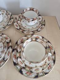 Vintage C&E Boronian Tea Set: 18pc Imari Style Porcelain ...