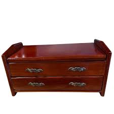 Mahogany Jewelry Chest: Two-drawer Vintage Style - Etsy