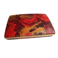 Mele Jewelry Box Red Velvet Interior Red Gold Exterior Gold ...