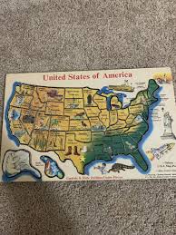U.S.A. Map Puzzle LCI (Capitals & State Outlines Under ...