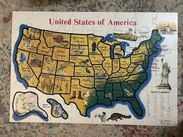Melissa & Doug United States America Map Large Floor Puzzle ...