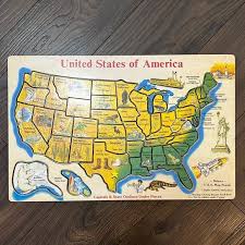 Melissa & Doug | Toys | Usa States And Capitals Wooden ...