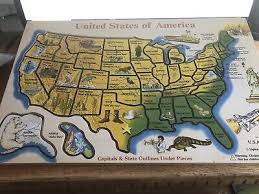 Melissa & Doug Wooden United States of America Deluxe ...