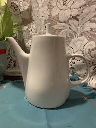 Melitta Vintage White Porcelain 8 1/2 Inch Teapot Lid Spout ...