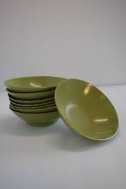Vintage Melamine Melmac Avocado Green 5.75" Bowls set of ...