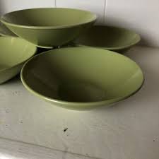 Melmac Melamine MALLORY Belle BOWL FRUIT DISH Lot Of 5 Green ...