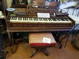 RARE 1850s Melodeon (piano). Stool included! | eBay