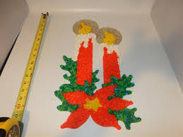 Vintage MCM Retro Melted Plastic Popcorn Candy Canes ...