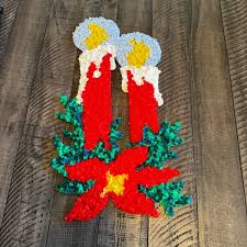 Vintage Candles Melted Plastic Popcorn Christmas Holiday ...