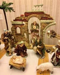 Members Mark Large Hand-Painted Porcelain Fabric Nativity ...