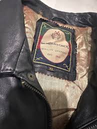 Vintage Members Only Mens Genuine Leather Bomber Brown Jacket Size XL 1980's | eBay