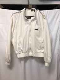 Members Only Mens XL Racer Jacket White Full Zip Sz 44L Vintage 80's cafe | eBay