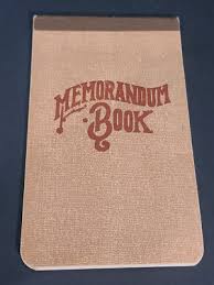 Vernon Royal Line Memorandum #1922 Notebook 6" Mostly Blank ...