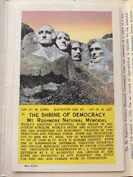 Souvenir Folder of Mt. Rushmore National Memorial, 1949 ...