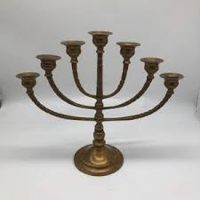 Vintage Brass 7 Candle Menorah With Rotating Arms - Etsy