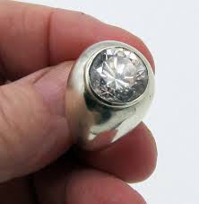 Estate Vintage GORGEOUS Huge Sterling Silver CZ Statement ...