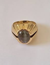 GUBELIN Swiss 18k Yellow Gold & Cat's Eye Chrysoberyl Cocktail Ring 1970s | eBay