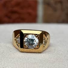 Vintage Lind 14k HGE Mid Century Cubic Zirconia Ring Size ...