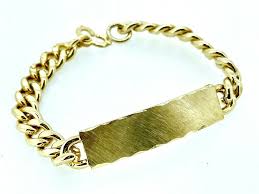 Bracelet Elco ID Identification 12K Gold Filled 7.5 inches ...