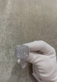 MEN'S 925 SILVER FULLY ICED OUT MOISSANITE 10.96 CT VVS1 ...